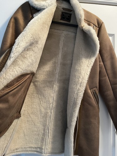 women's faux suede shearling coat