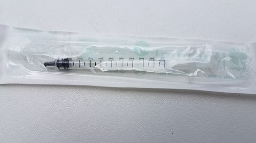 100 1ml Syringe Only with Luer Slip Tip Sterile Disposable Latex Free 1cc NEW - Picture 4 of 7