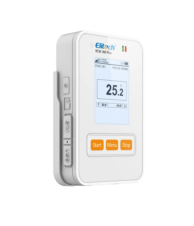 Elitech RCW-360 Plus 4G Temperature Humidity Data Logger APP Cloud Data Storage - Image 2 of 4