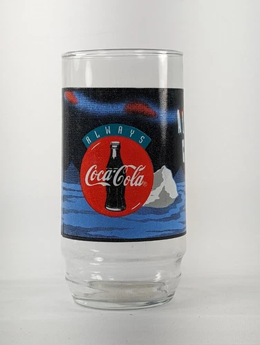 Vintage Coca Cola Always Cool Polar Bear Collectible Soda Glasses #6126