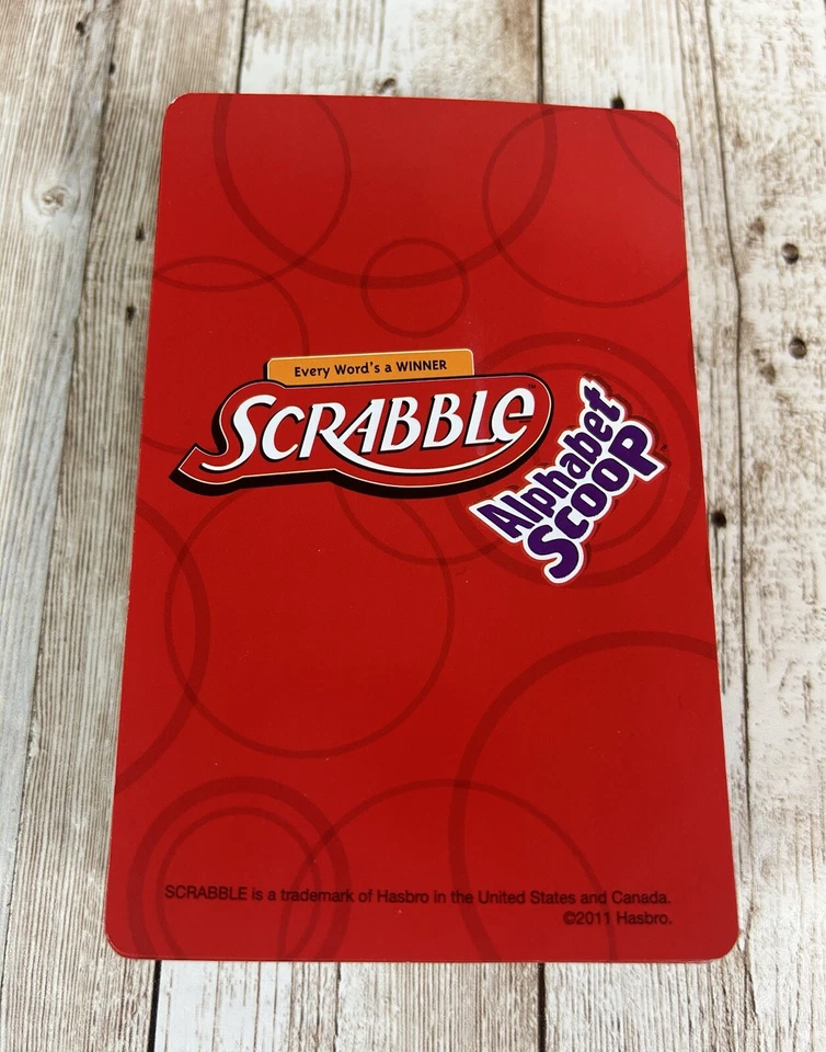 Juego Scrabble Alphabet Scoop piezas de repuesto piezas las 72 tarjetas de palabras Foto 4 de 4