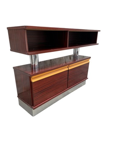 Barschrank 80er Jahre Vintage Mahagoni - Bild 3 von 9