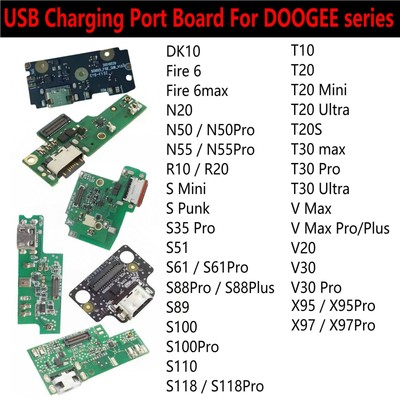 USB Charging Port Board For DOOGEE series N20 R10 S51 S118 T20 T30 X95 X97  