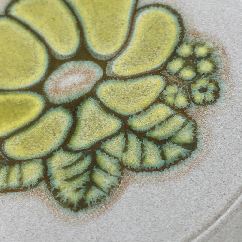 4 x Vintage Kiln Craft Stoneware Green Festival Side Plates 6.5" - Picture 7 of 10