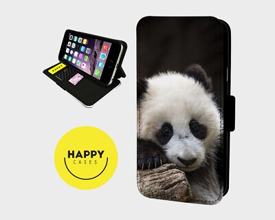 SWEET LITTLE PANDA - Kunstleder Flip Handyhülle - iPhone/Samsung