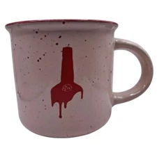 Maker’s Mark Kentucky Bourbon Ceramic Red Speckled Campfire Coffee Mug Cup 3.5"