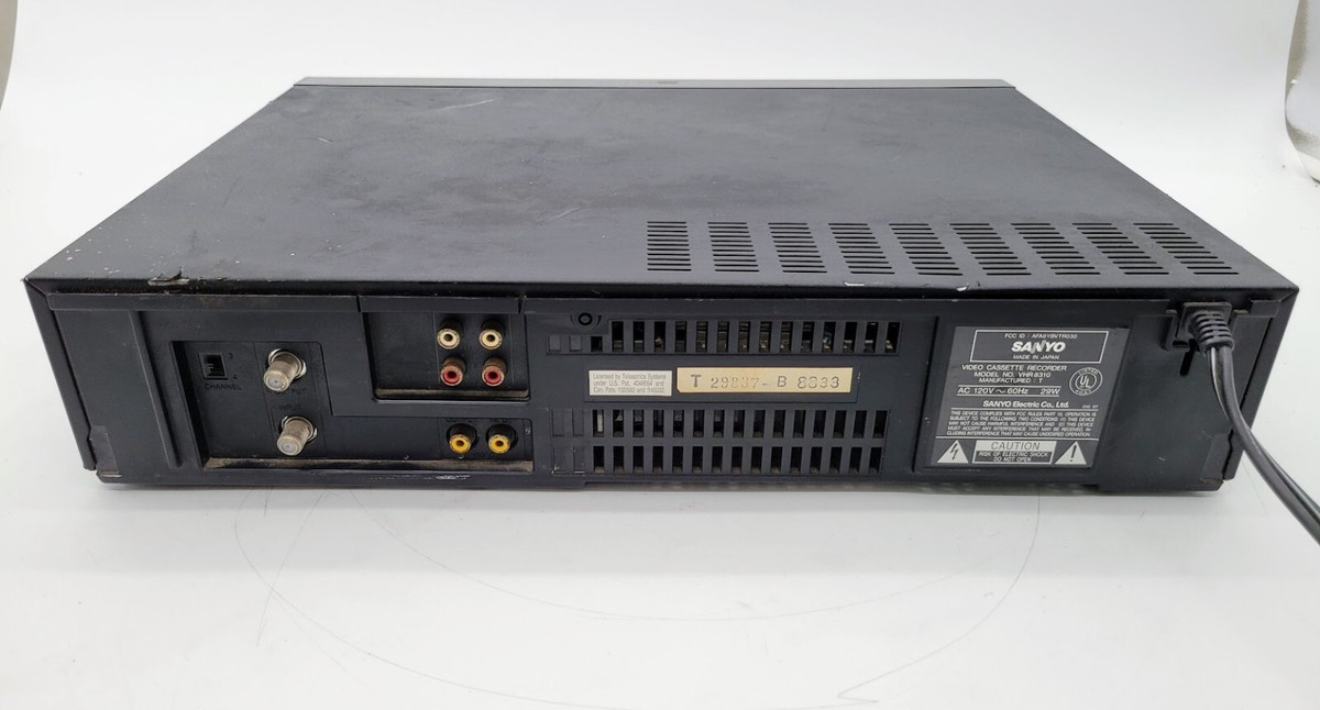 sanyo mts/dbx 4 head hifi hq-ccd vhr 8310 video recorder | eBay