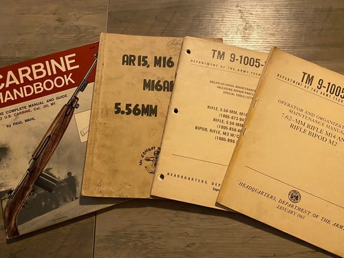 Carbine Handbook + Maintenance Manuals for 5.56 MM M161A1 M16 762 + More!