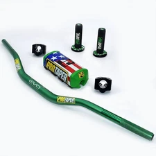 Original "Evo" PRO TAPER Handlebar Fat Bar DIRT BIKE ATV Quad 1 1/8'' GRIPS Pads