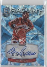 2018-19 Spectra Radiant Signatures Neon Blue Prizm 52/60 Kevin Willis Auto 10k7