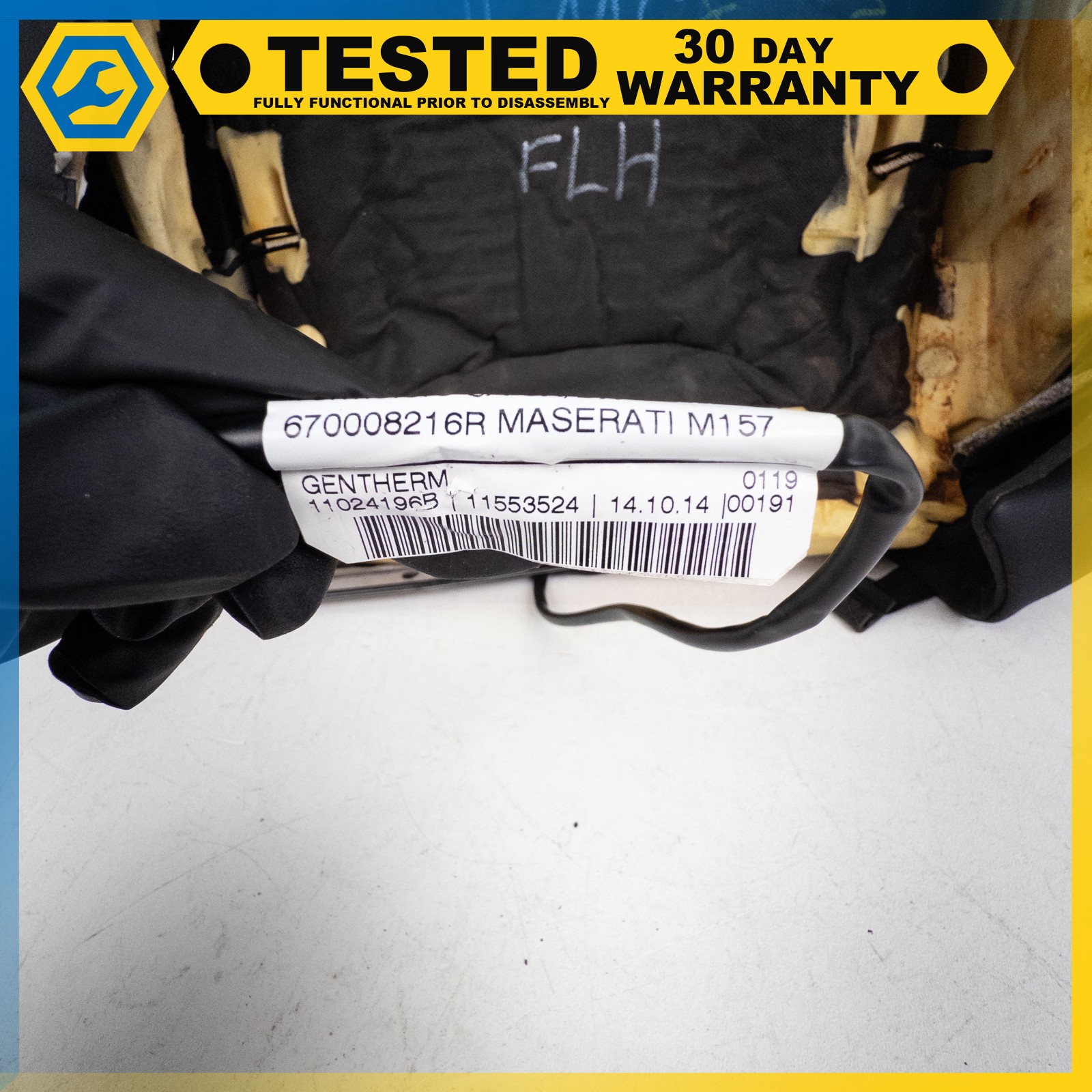 14-16 MASERATI GHIBLI FRONT LEFT DRIVER SIDE TOP UPPER SEAT CUSHION OEM
