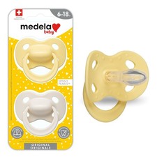 Medela Baby Pacifier  6-18 Month 2 Pack , Pastel Sunflower  Neutral