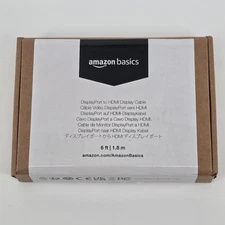 Amazon Basics DisplayPort to HDMI Display Cable 3 ft (0.9m) - 4K Compatible