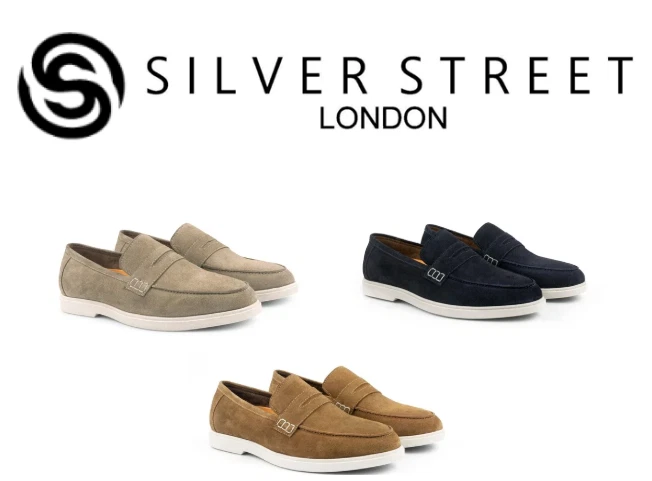 Silver Street London San Nicola Mens Loafers Extra Padded Comfortable Summer