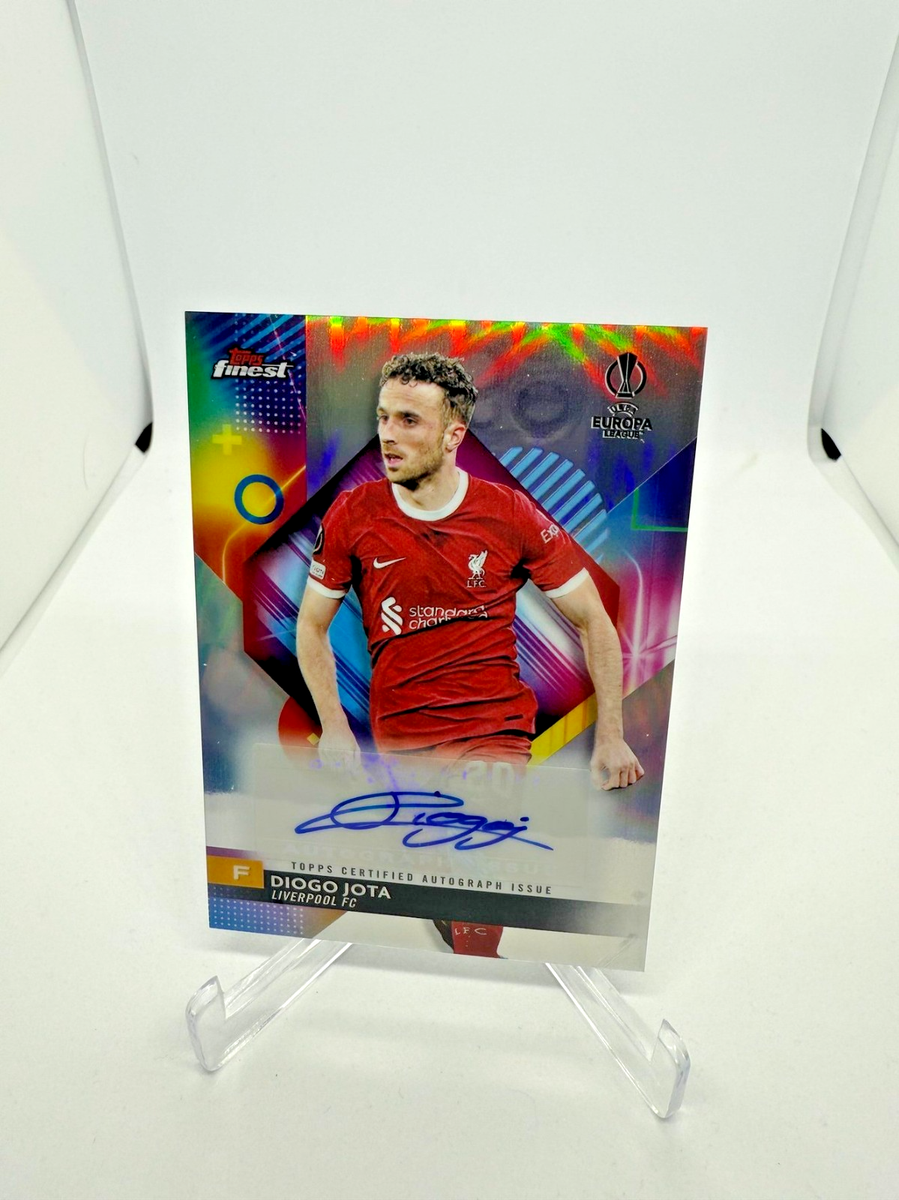 2023-24 Topps Finest UCL Diogo Jota Base Autograph A-DJ Auto