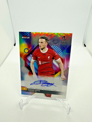 2023-24 Topps Finest UCL Diogo Jota Base Autograph A-DJ Auto