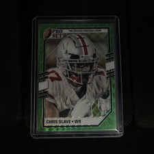 2022 Leaf Pro Set Metal Chris Olave Ohio State Buckeyes #PA-CO1 Parallel