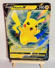 Pokemon Karte Pikachu V SWSH198 XXL Jumbo Karte Deutsch Rare Holo