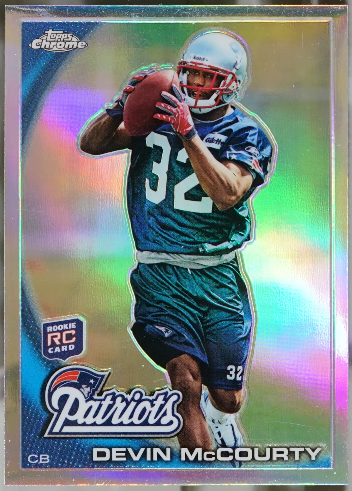 2010 Topps Chrome - Refractors Football Devin McCourty #C32 EX