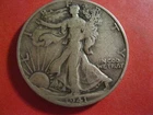 1941 "S" - Walking Liberty - 50 Cent - Half Dollar - Silver Coin