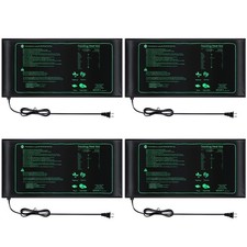 4 Pack Seedling Heat Mat Heating for Seedlings Grow Mats 10" x 20.75"