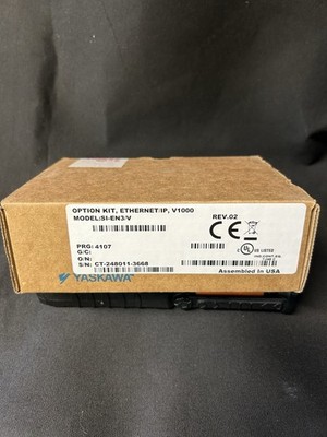 SI-EN3/V  Yaskawa Ethernet IP Communication Option Card for V1000 VFD **SEALED!*