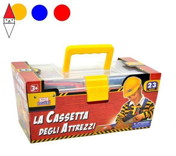 Kidz Corner – Cassetta Attrezzi Lavoro 23 Pezzi