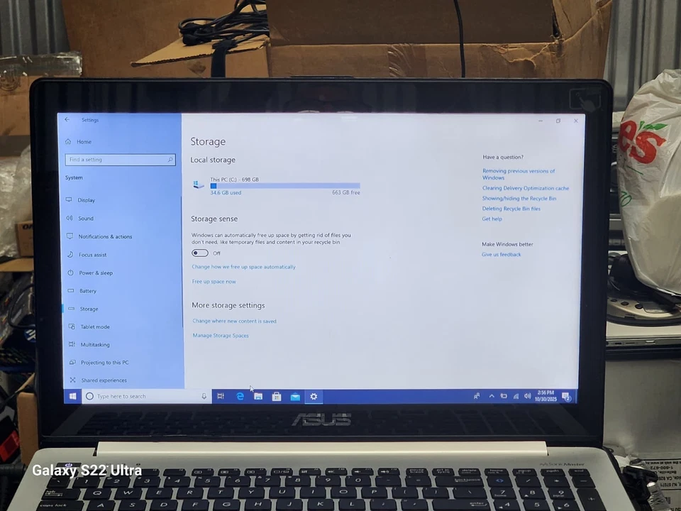 TARJETA DVD/SD ASUS V551L 15.4'' PANTALLA RAM 8GB ALMACENAMIENTO 750GB (HDD)WIN 10 i7 4ª GENERACIÓN Foto 3 de 4
