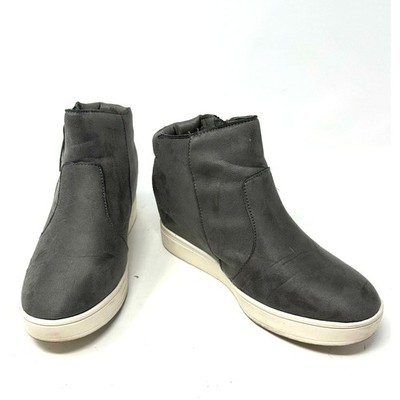 Serra Size 7 Zip Up Hi Top Ankle Boots Booties Gray Fashion Shoes