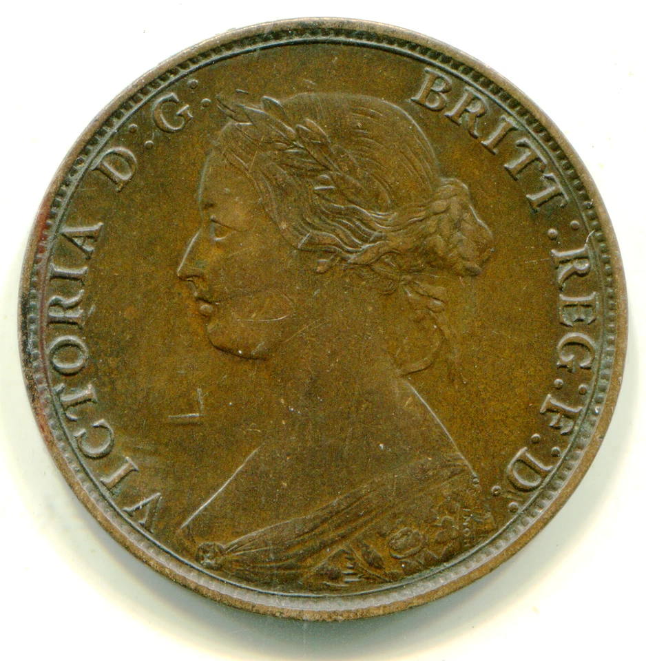 UK Half Penny 1862  KM-748.2 super HG beauty    lotnov2998 - Image 2 of 2