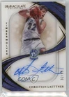 2019-20 Panini Immaculate Shadowbox Signatures 32/99 Christian Laettner Auto