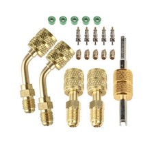 R410a Adapter for Mini Split System, Charging Vacuum Port Adapter, 5/16 Femal...