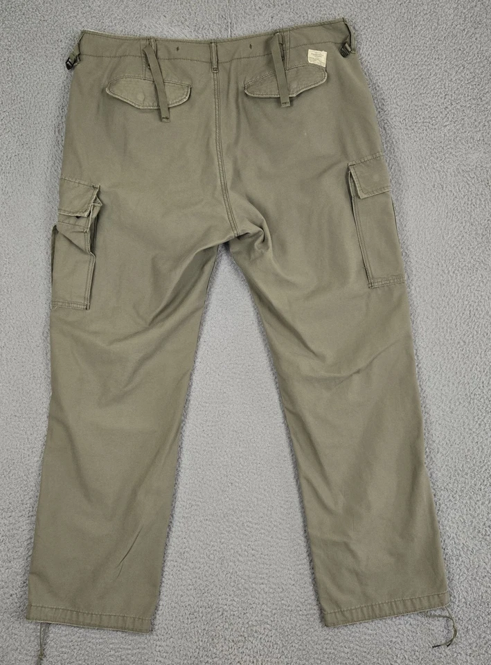 Pantalones de fatiga Denim & Supply Ralph Lauren verde militar cargo para hombre talla 38x32" Foto 2 de 4