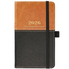 2026 Pocket Calendar Planner 6.4x3.8" Jan-Dec Purse/Bag Organizer