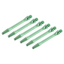 45mm Aluminum Dart Rods, Medium Thread 2Ba Stems - 6 pcs Green