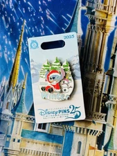 2025 Disney Parks Winter Season Santa Stitch Scrump Snowman LR Pin