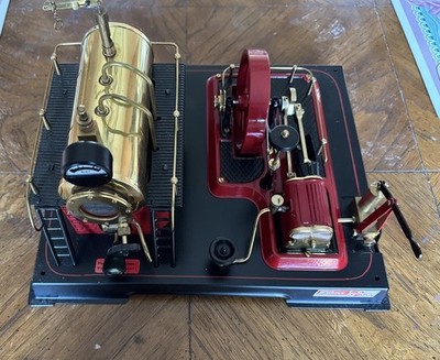 Vintage Wilesco DAMPFMASCHINE -D21 Steam Engine, GERMANY, original Box