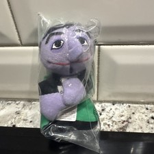 NIP Kellogg&rsquo;s Sesame Street Mini Beans The Count Plush Bean Bag 1999 Sealed