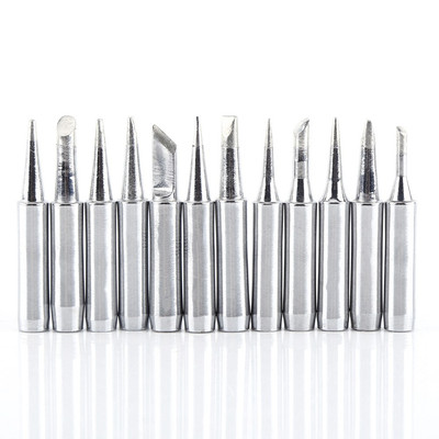 12Pcs Replacement Soldering Solder Iron Tips Station Tool Kit CHP