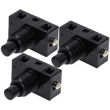 3 Pcs Electrical Button Power Switch Wired Mounting Momentary Push