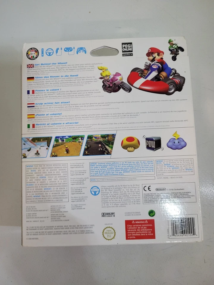 Mario Kart - Wii Steering Wheel - Box Set - Nintendo - 2008 - VGC - Complete  - Image 2 of 4