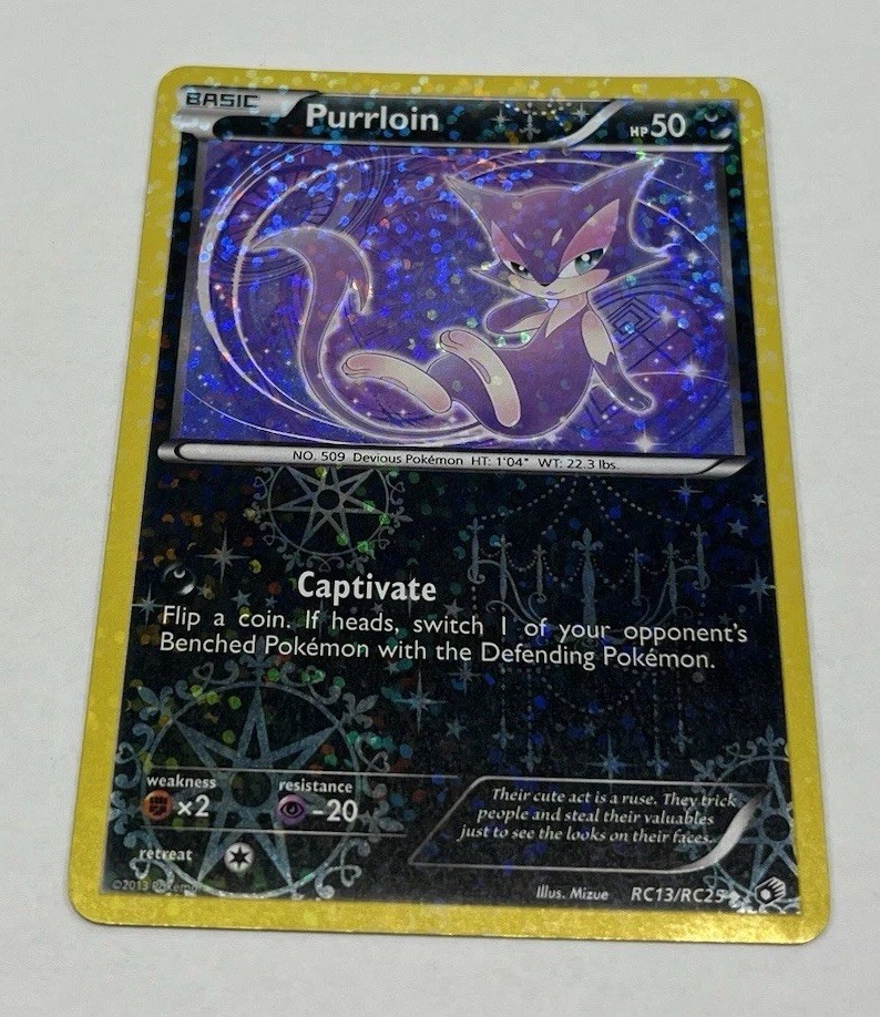 Pokemon Card - Purrloin Legendary Treasures: Radiant Collection RC13/RC25 Holo