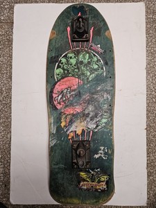 Real Vintage 1987–1988 Alva Bill Danforth Mini "Circle of Skulls" skateboard...