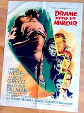 CRACK IN THE MIRROR Orig french poster R.FLEISCHER Orson WELLES 1960 23x32