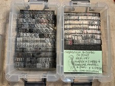 36 POINT S&B MERCURY* COMPLETE A-Z UPPER & LOWERCASE LETTERPRESS PRINT TYPE