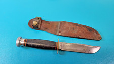 Vintage CASE Military Style Hunting Knife Bowie + Sheath c.1940-1965 TR1047