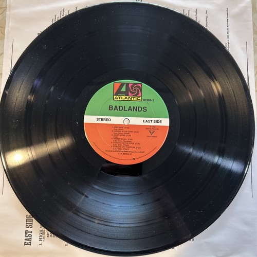 Badlands. Self Titled. NM Vinyl LP. 1989 Original. Club Edition. VG+ Cover. - Picture 3 of 4