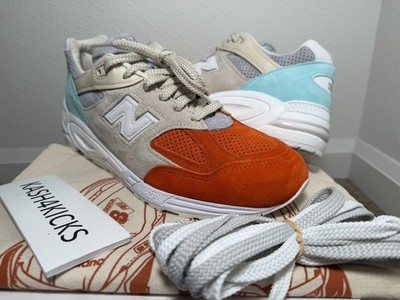 New Balance 990v2 Kith Size 9.5 Cyclades Orange/Beige/Blue M990KC2