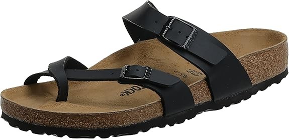 ЖЕНСКИЕ БОСОНОЖКИ BIRKENSTOCK MAYARI BIRKO-FLOR - РАЗМЕР ДЛЯ МУЖЧИН 6 ДЛЯ ЖЕНЩИН 8 - ЧЕРНЫЙ 23390₽