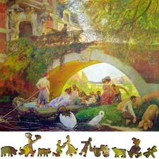 Wooden Puzzle for Adults by FoxSmartBox - 370 Pieces - The Prodigal Son